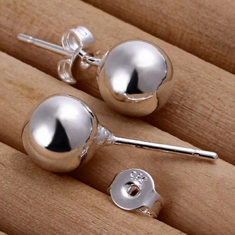 Sterling silver stud earrings